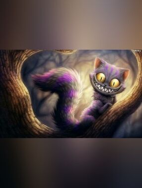 Cheshire Cat Inspired Fridge Magnet Home Kitchen Decor